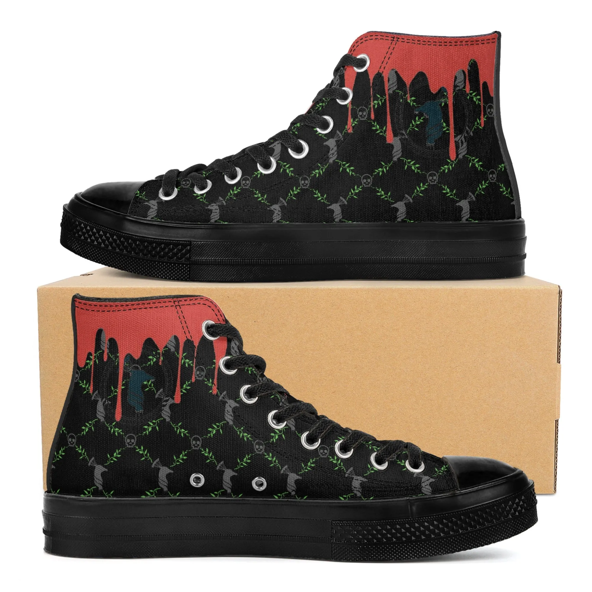 FCS CnS Classic Black High Top Canvas Shoes