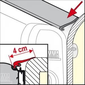 Fiamma Awning Rain Guard M 550cm Length 5.5M
