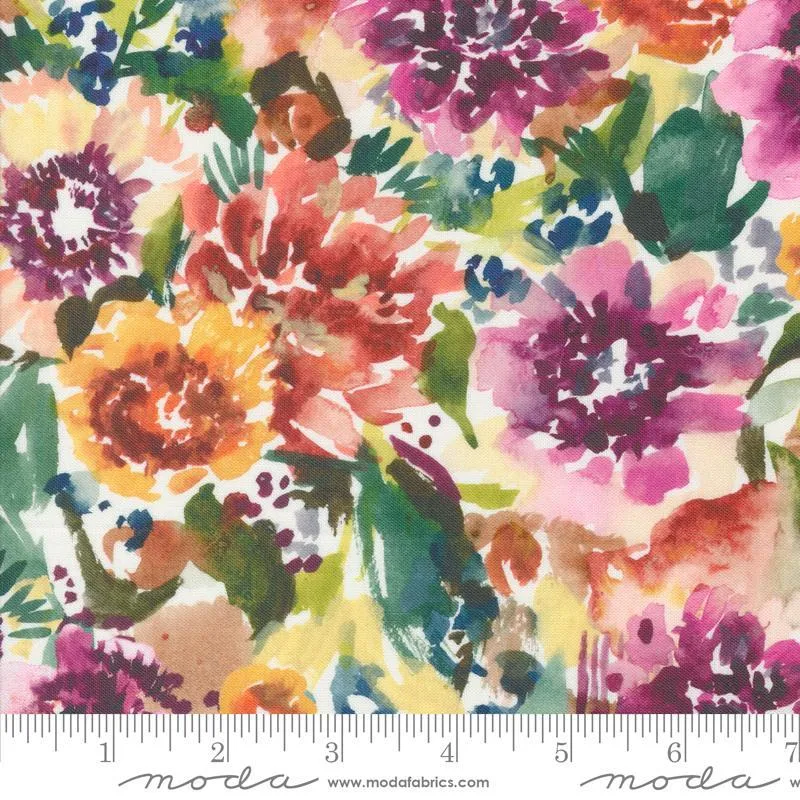 Floribunda by Moda Fabrics BLOOMINDIAN SUMMER/CLOUD