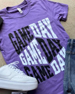 Game Day Repeat Purple Tee
