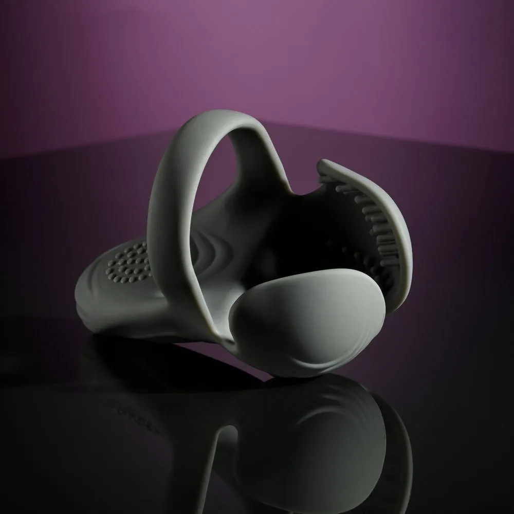 Gender X Undercarriage Vibrating Ring - Grey
