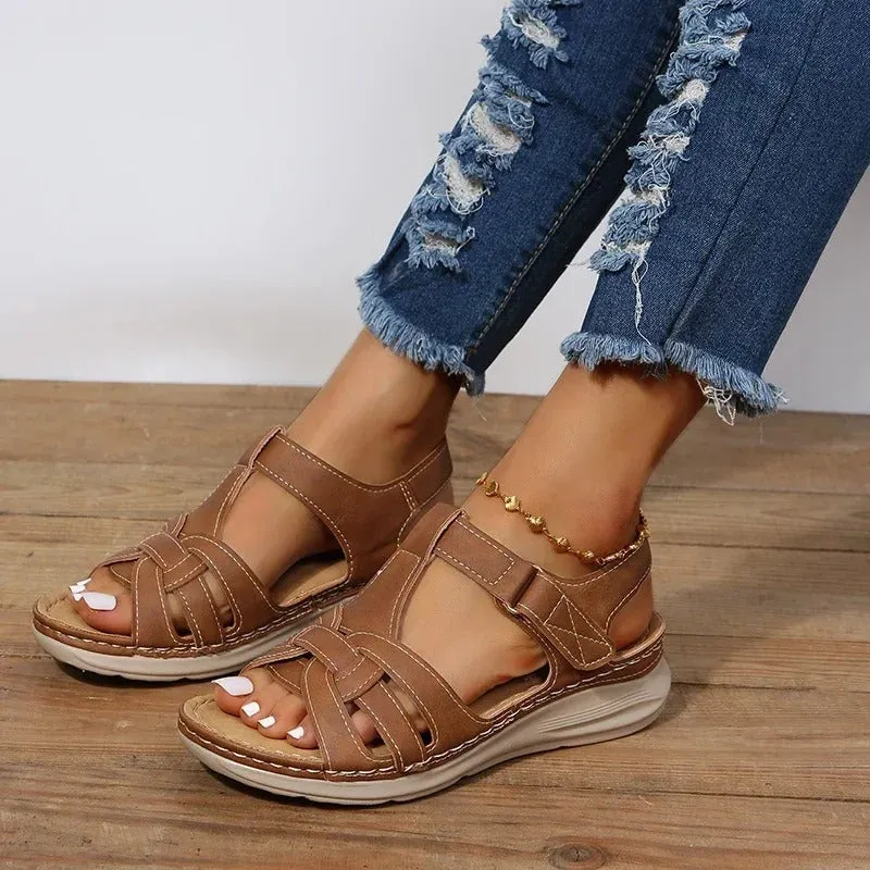 Giovanna® | Orthopedic leather sandals