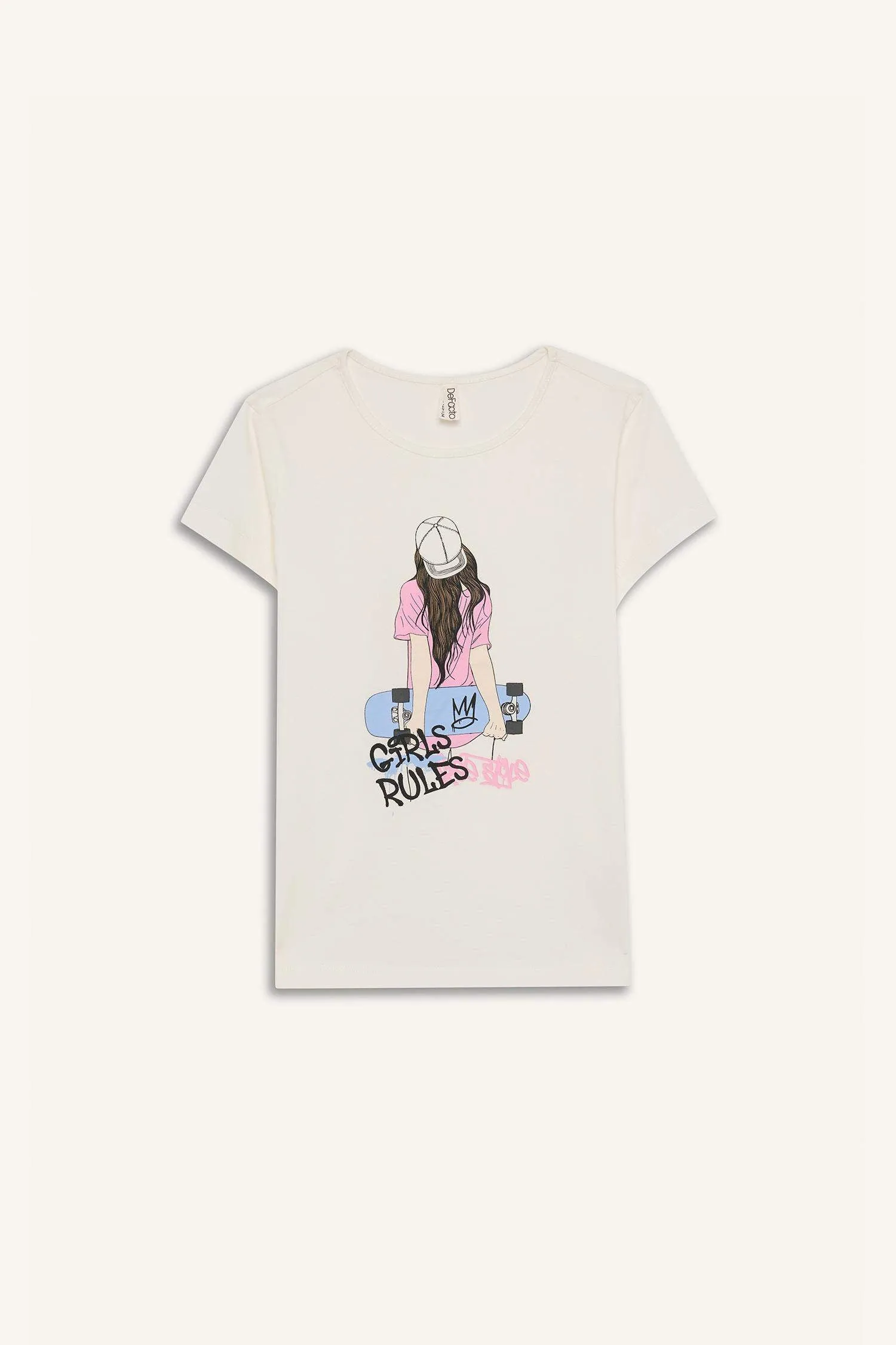 Girl Printed Top Bottom 2 Piece Pajama Set