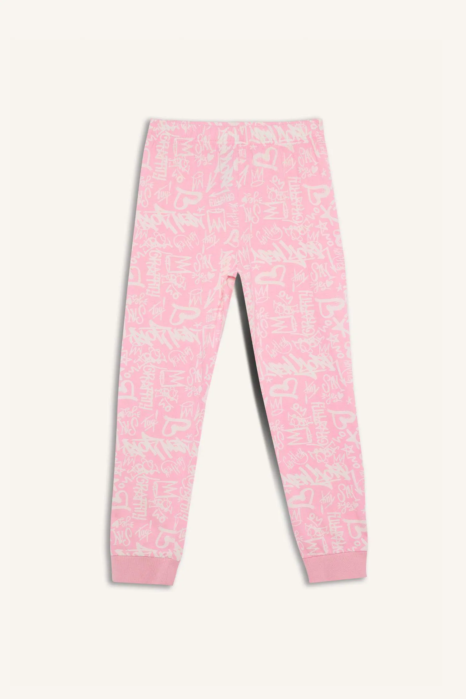 Girl Printed Top Bottom 2 Piece Pajama Set