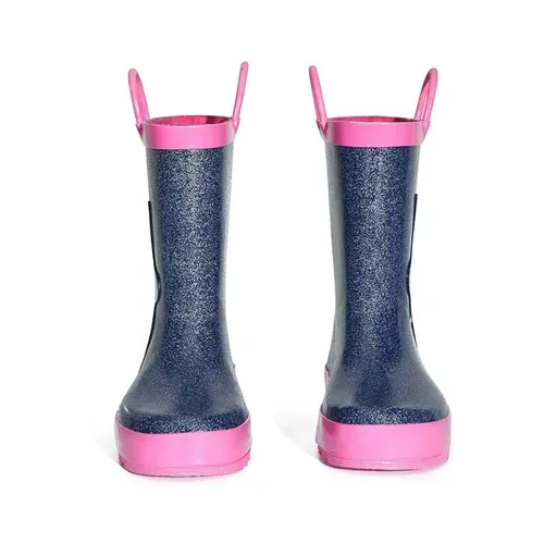 Girl Rain Boots Rubber Glitter Unicorn - KKOMFORME