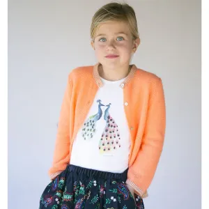 Girls Rachelle Coral Cardigan