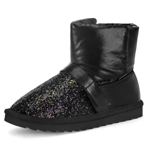 Glitter Warm Fur Lined Snow Boots
