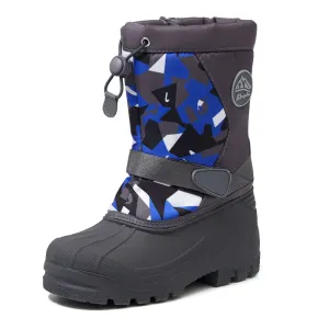 Gray Camouflage Warm Waterproof Non-Slip Snow Boots