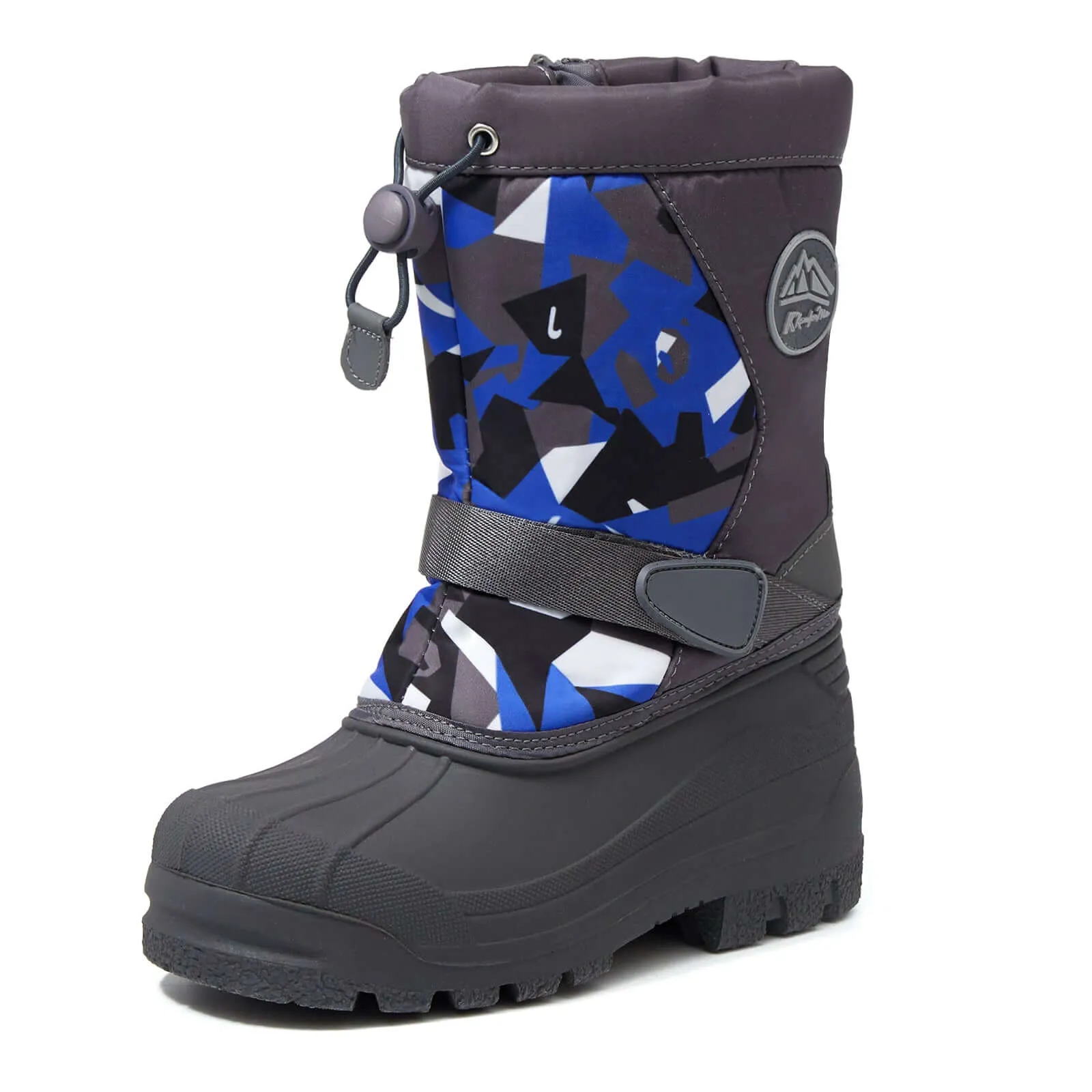 Gray Camouflage Warm Waterproof Non-Slip Snow Boots
