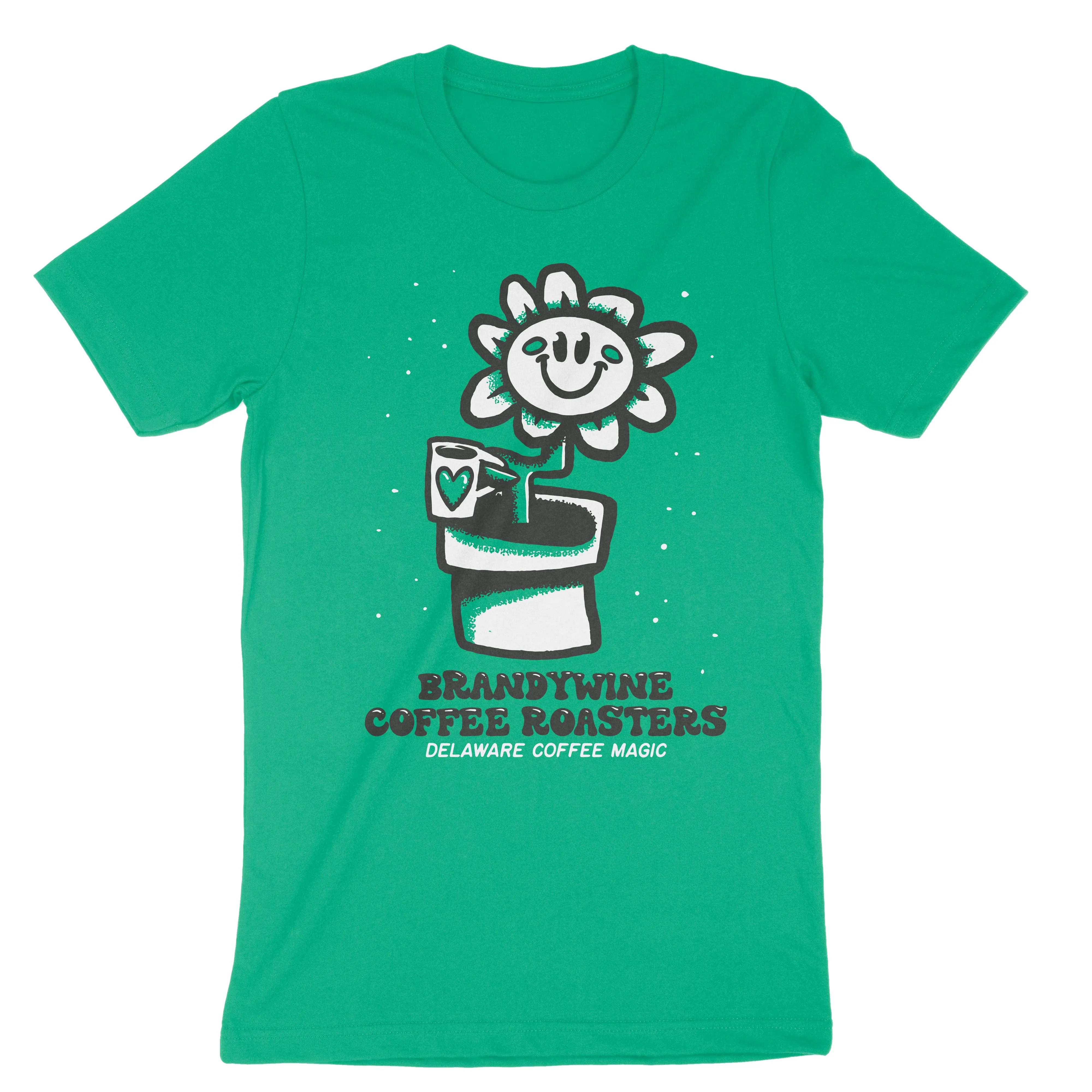 Green Flower Spring Shirt