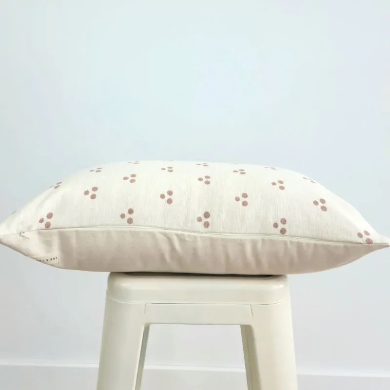 Hand Block Lumbar Blush Fleck Pillow