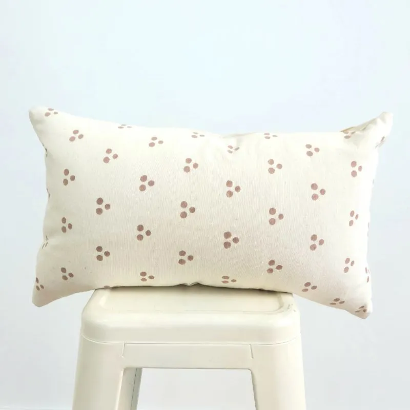 Hand Block Lumbar Blush Fleck Pillow