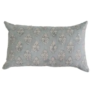 Hand Block Lumbar Flora Pillow
