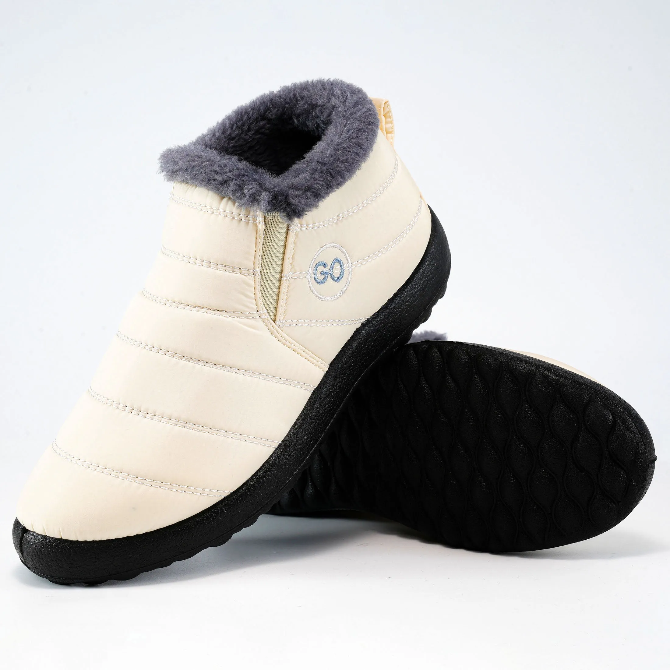 Harence Snow & Winter Booties Women Ankle Boots with Warm Faux Fur