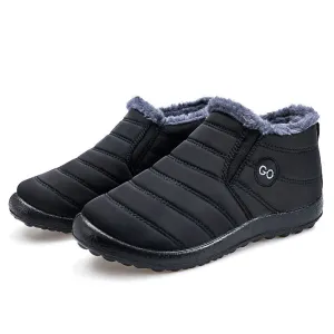 Harence Snow & Winter Booties Women Ankle Boots with Warm Faux Fur