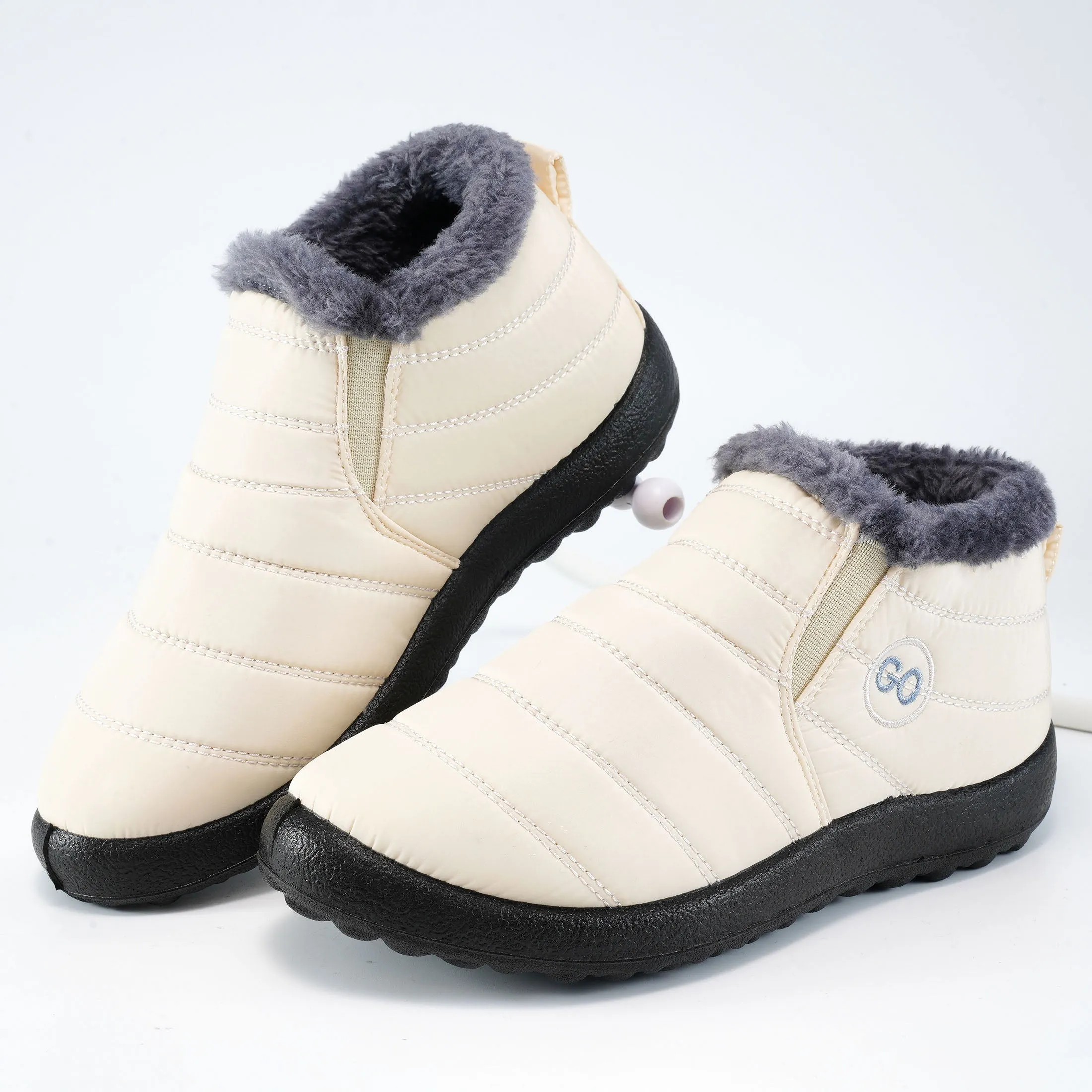 Harence Snow & Winter Booties Women Ankle Boots with Warm Faux Fur