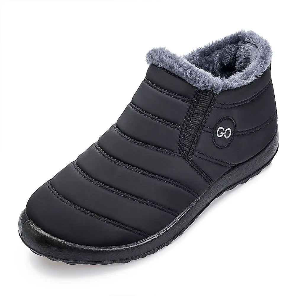 Harence Snow & Winter Booties Women Ankle Boots with Warm Faux Fur