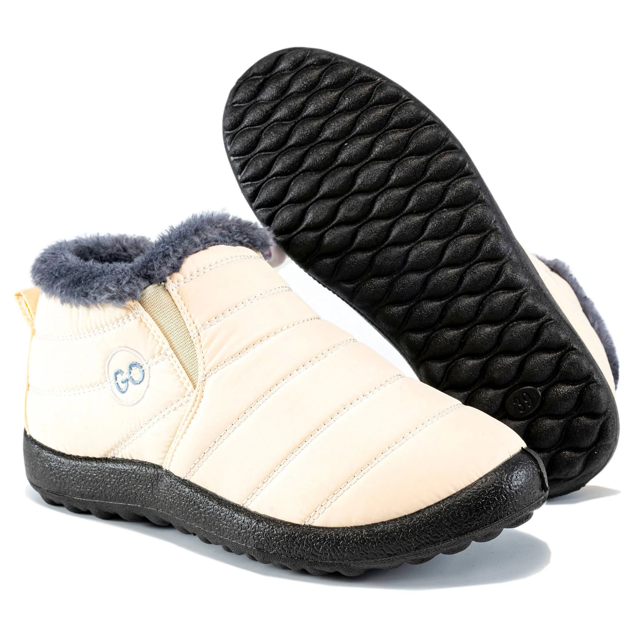 Harence Snow & Winter Booties Women Ankle Boots with Warm Faux Fur