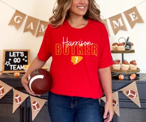 Harrison Butker 7 Red Tee