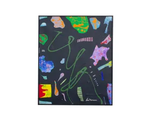Harry Hilson Signed 1995 Abstract Acrylic on Canvas Painting