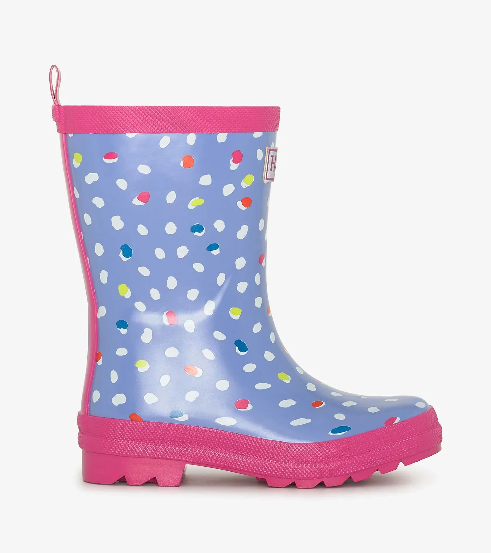 Hatley Lots Of Dots Shiny Rain Boots