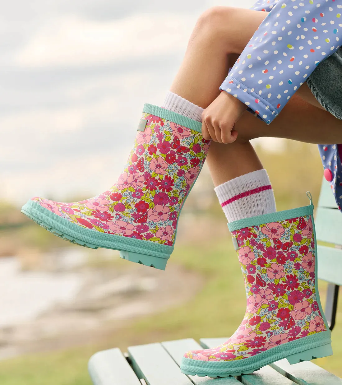 Hatley Matte Rain Boots - Groovy Flowers