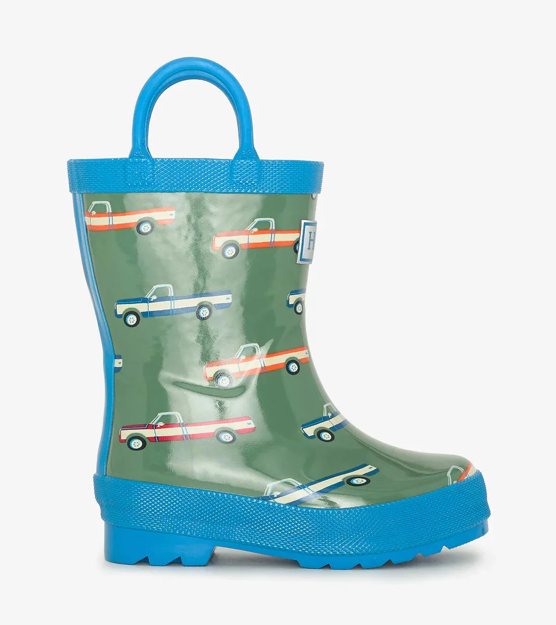 Hatley Rain Boots with Handles - Big Trucks