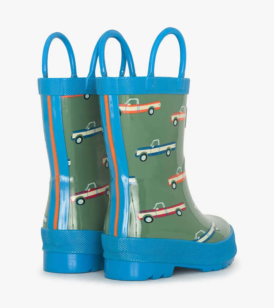 Hatley Rain Boots with Handles - Big Trucks
