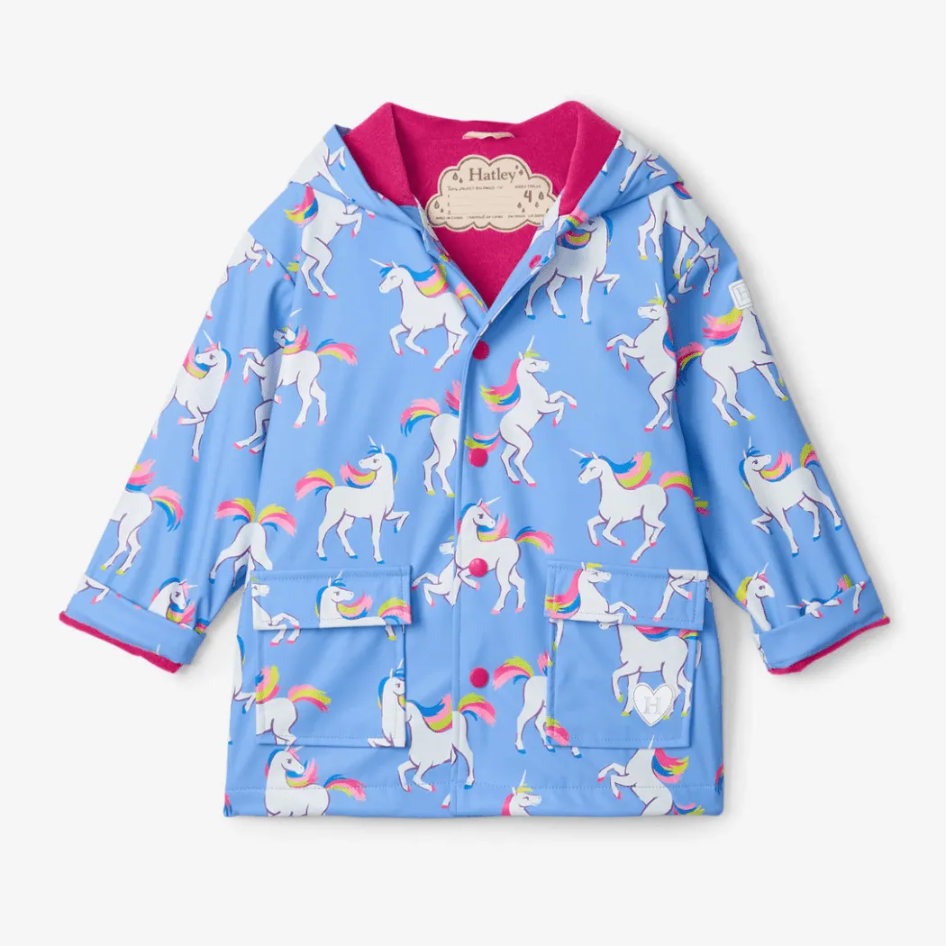 HATLEY Raincoat | Unicorn Sky Dance Size 3