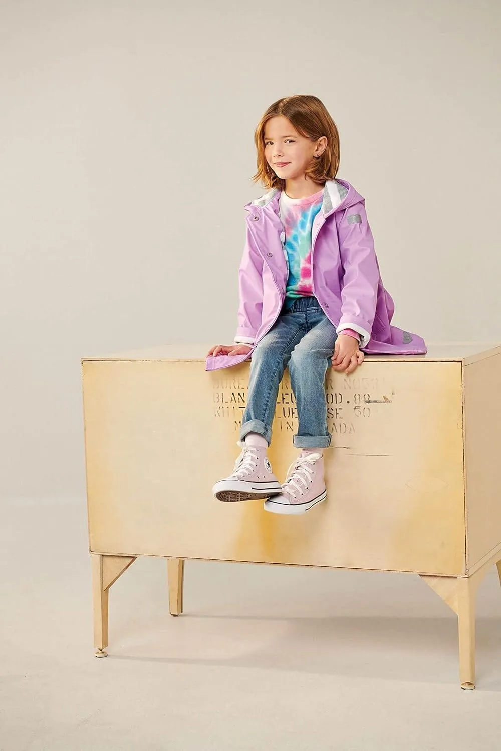HATLEY Splash Rain Jacket | Lilac Size 4