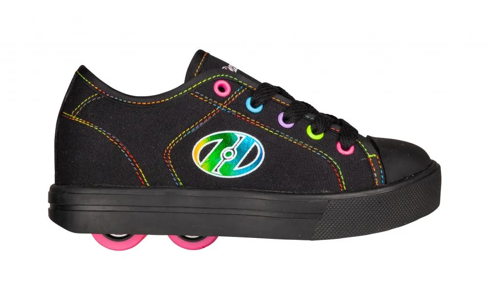 Heelys x2 Girls Classic Black Rainbow