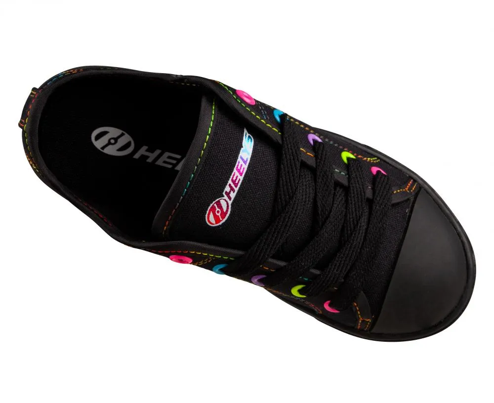 Heelys x2 Girls Classic Black Rainbow