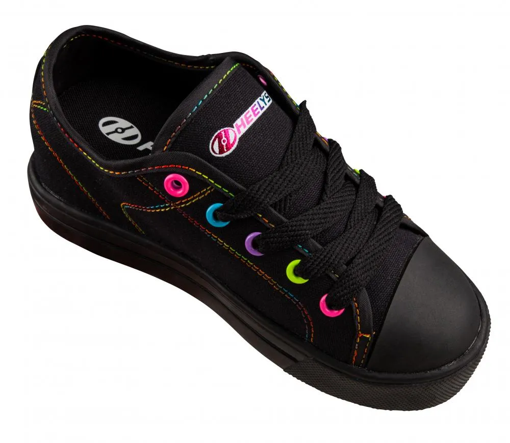 Heelys x2 Girls Classic Black Rainbow