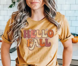 Hello Fall Mustard Tee