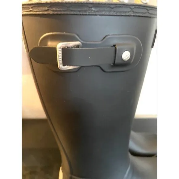 Hunter Rain Boots Kids Classic Original Tall Big Kid Size  3G/2B Matte Black NEW