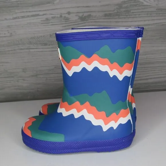 HUNTER Storm Stripe Waterproof Kids Rain Boot