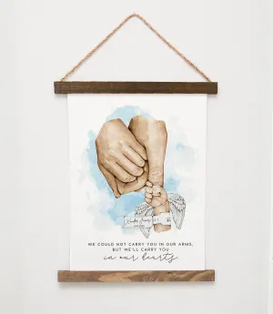 INFANT LOSS HOLDING HAND WATERCOLOR