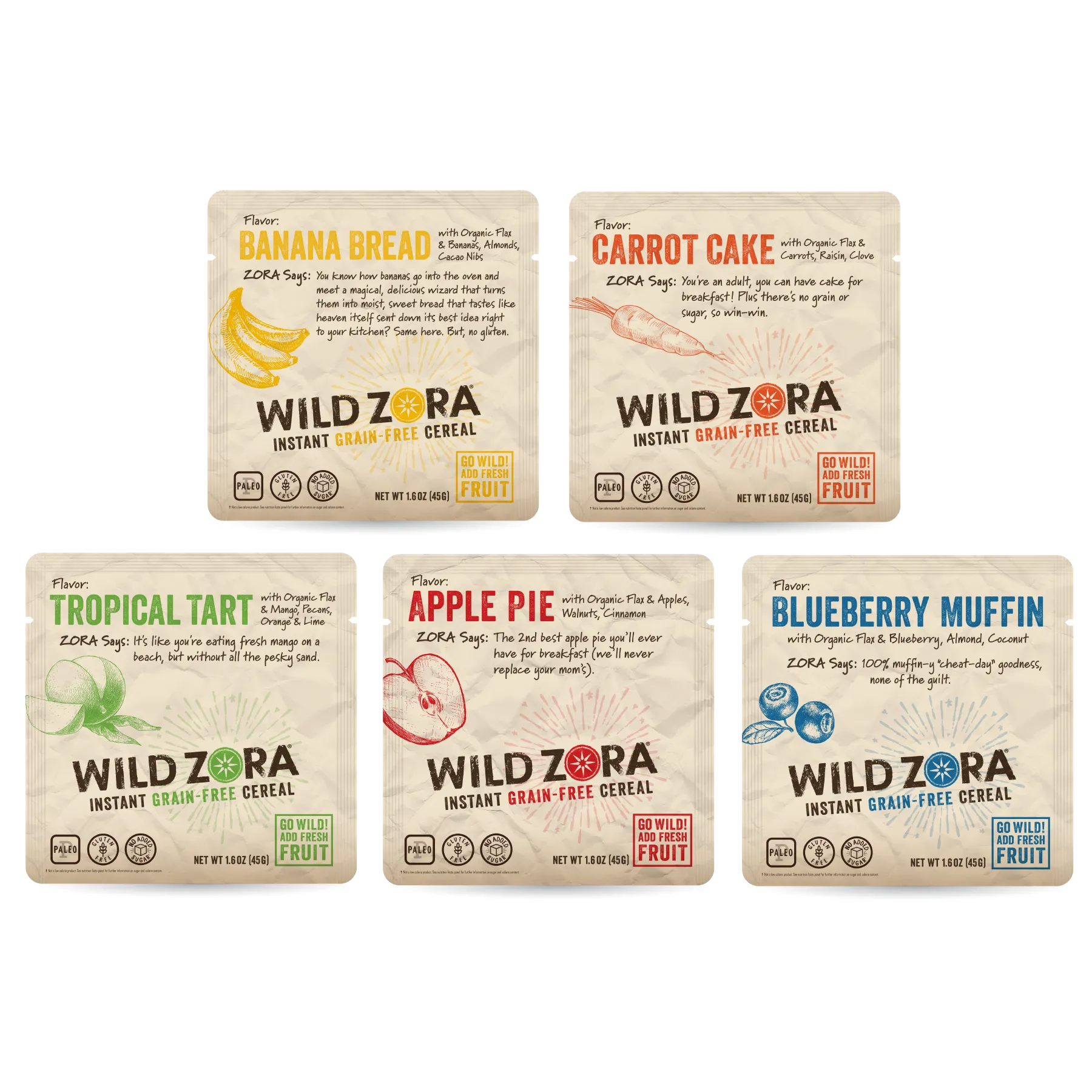 Instant Cereal - Variety 5-pack