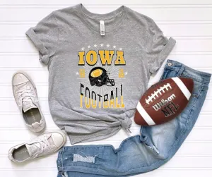 Iowa Football Grey Tee
