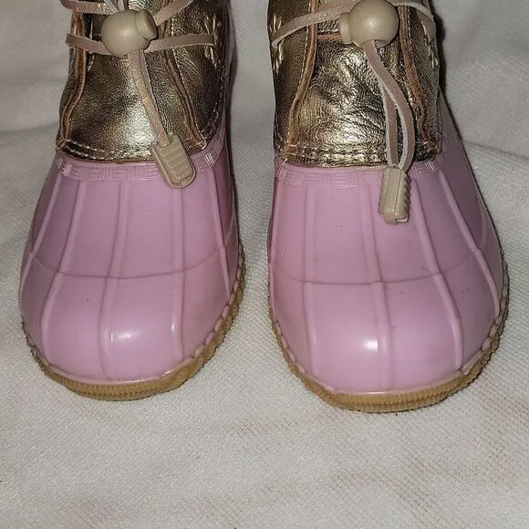Jack Rogers Jr Miss Chloe Duck Rain Boots Girls Size 4