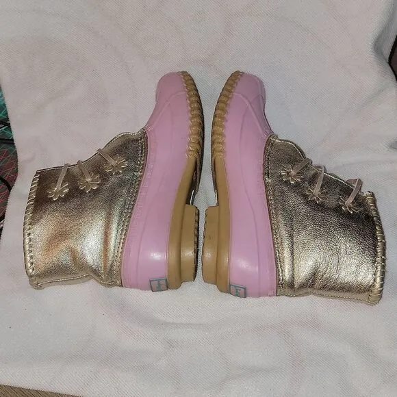 Jack Rogers Jr Miss Chloe Duck Rain Boots Girls Size 4
