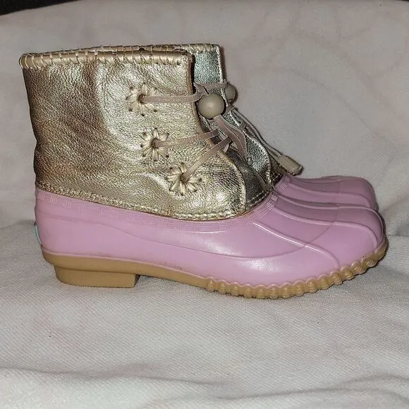 Jack Rogers Jr Miss Chloe Duck Rain Boots Girls Size 4