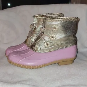 Jack Rogers Jr Miss Chloe Duck Rain Boots Girls Size 4