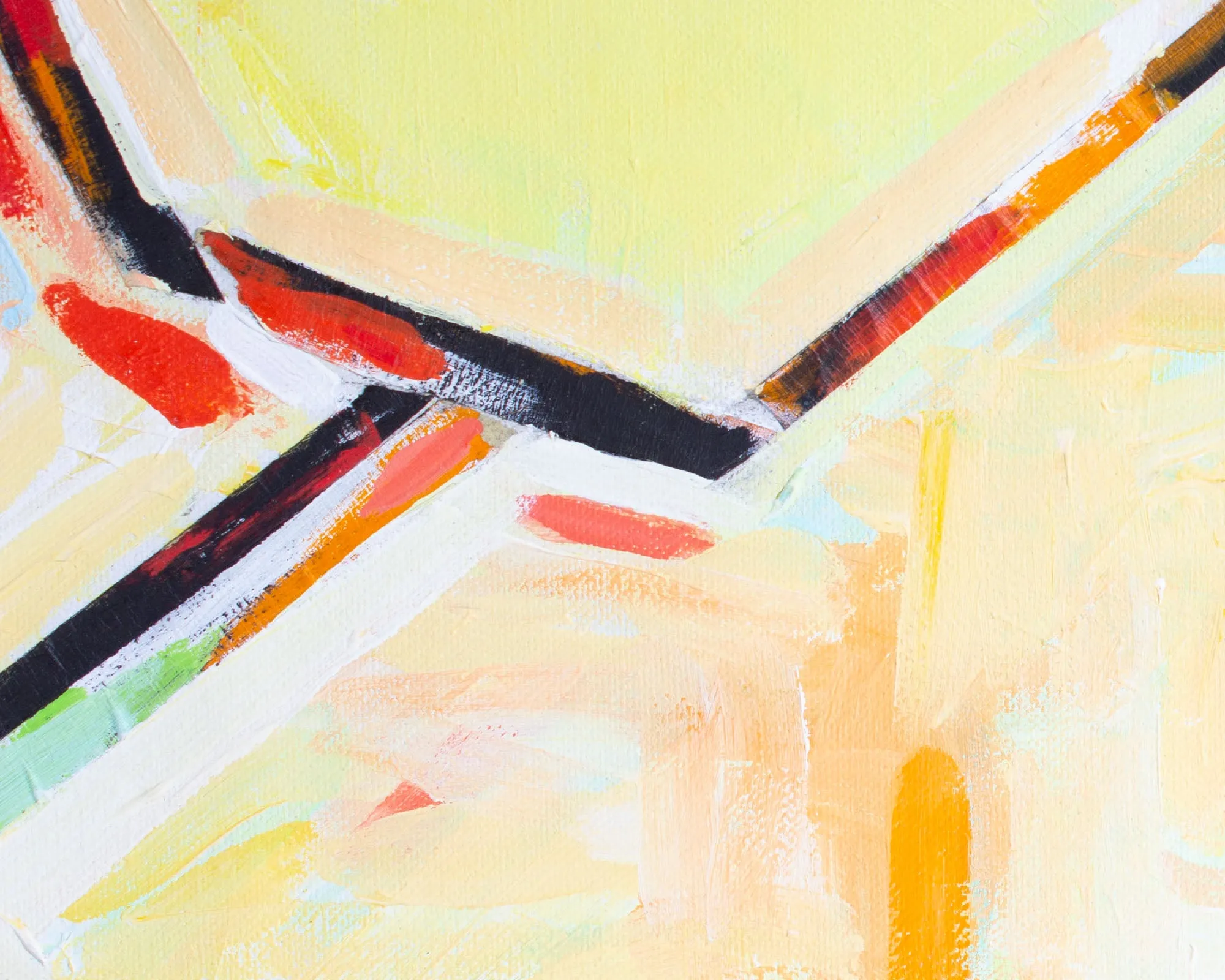 James Yoko Acrylic and Collage on Canvas Painting of a Figure