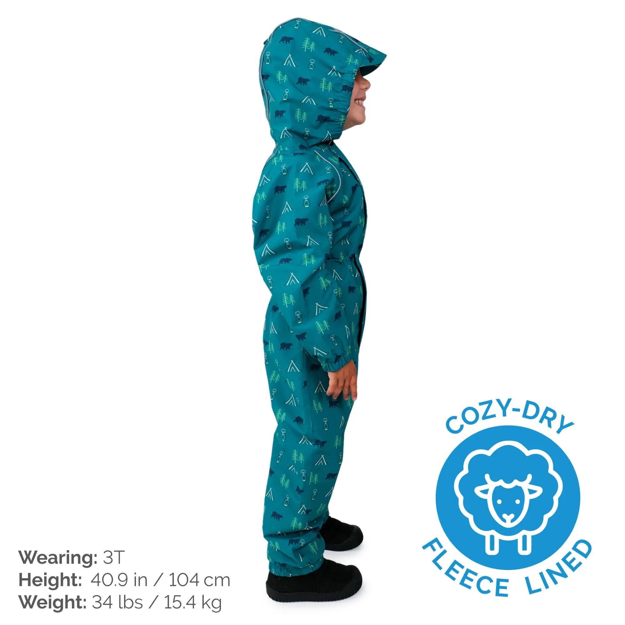 Jan & Jul Cozy-Dry Fleece Rain Play Suit