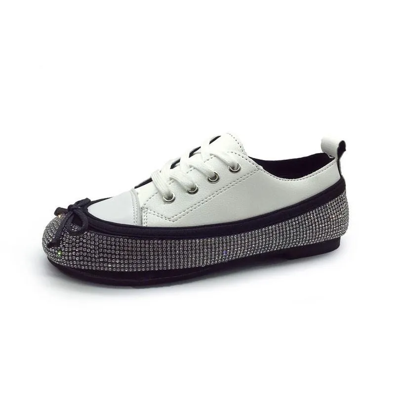 Jeweled Bow Platform Sneaker Shoes