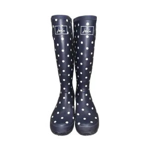 Joules Navy And White Polka Dot Rain Boots Size 7