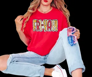 KC Colored FRI-YAH Dot Red Tee
