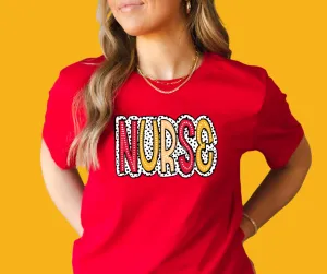 KC Colors Nurse Dot Red Tee