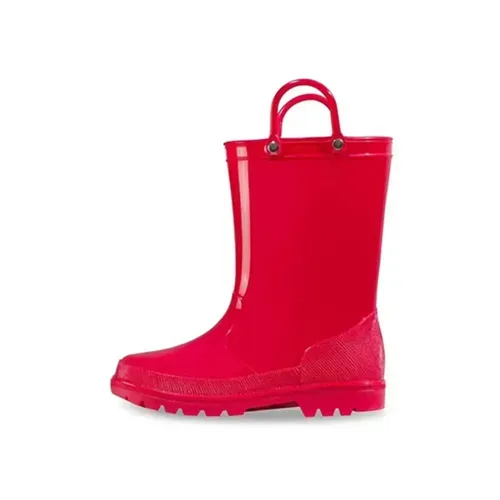 Kid Girls Light Rain Boots Solid Color  - KKOMFORME